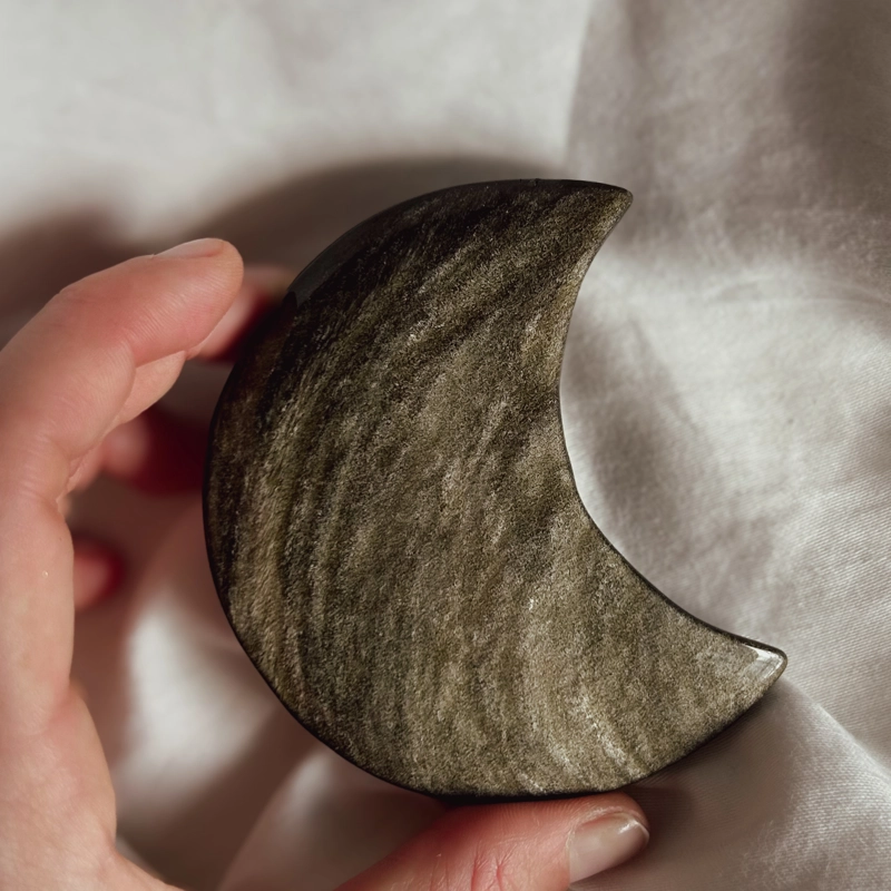 luna in Ossidiana dorata